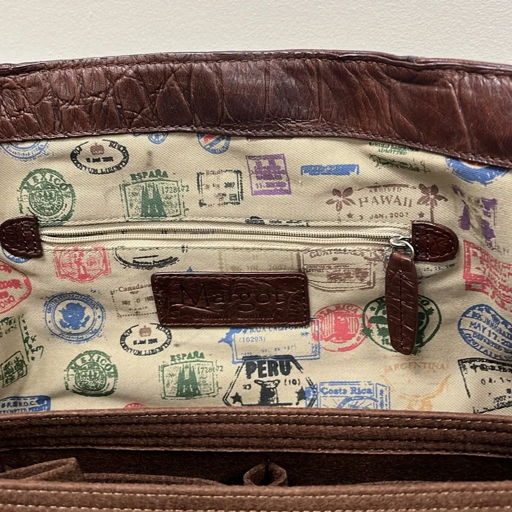 Margot leather tote Brown - Picture 6 of 11